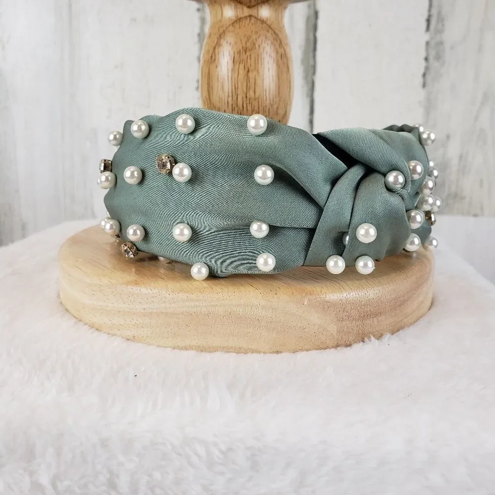 Embellished Top Knot Headband